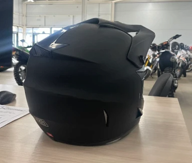 Шлем кроссовый HETOSHI XD1-12 цв. Черный матовый  р. XL