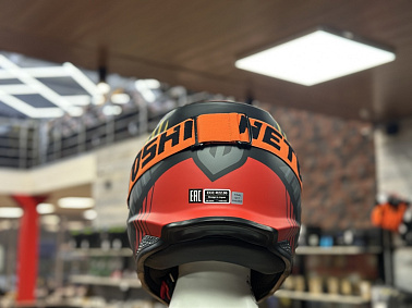 Шлем кроссовый HETOSHI OF836 EXOSS CROSS PRO MX289 цв.Черно-красно-желтый Матовый р.L