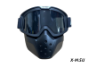 Очки зимние HETOSHI Face Mask FJ05-3 (двойное стекло) цв.Черный цв.стекла Черный